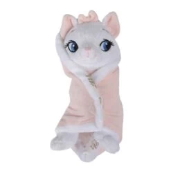 Disney Marie Le Chat Peluche Couverture Blanc Rose