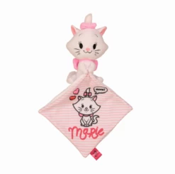 Disney Marie Le Chat Doudou Mouchoir Cutie Blanc Rose 25 Cm