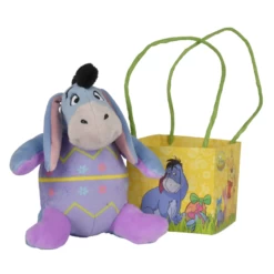 Disney Bourriquet L'âne Mini Peluche Pâques Oeuf Violet 20 Cm