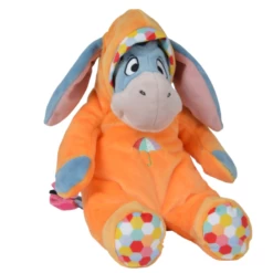 Disney Bourriquet Peluche Géante Orange Bleu Parapluie 50 Cm
