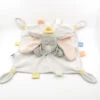 Disney - Dumbo L'éléphant - Doudou Plat Gris Blanc étiquette 30 Cm