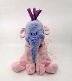 Disney - Efelan L'éléphant - Peluche Pyjama Rose Violet 25 Cm