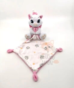Disney - Marie Le Chat - Peluche Avec Doudou Rose Blanc 25 Cm