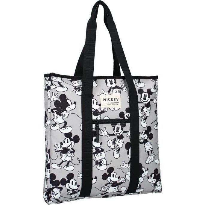 Disney MICKEY MOUSE Sac Shopping My Little Bag Gris/Blanc