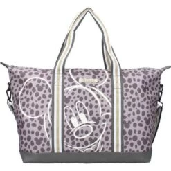 Disney MICKEY MOUSE Sac Shopping Shop Till You Drop Gris/Rose