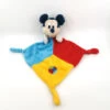 Disney - Mickey La Souris - Doudou Plat Bleu Jaune Rouge 25 Cm