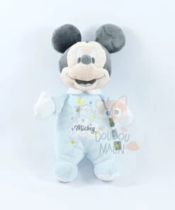 Disney Mickey La Souris Peluche Bleu Blanc Mouton