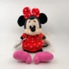 Disney - Minnie La Souris - Peluche Robe Rouge Pois Rose 25 Cm