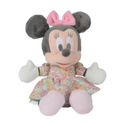 Disney Minnie La Souris Liberty Peluche Rose Fleur 25 Cm