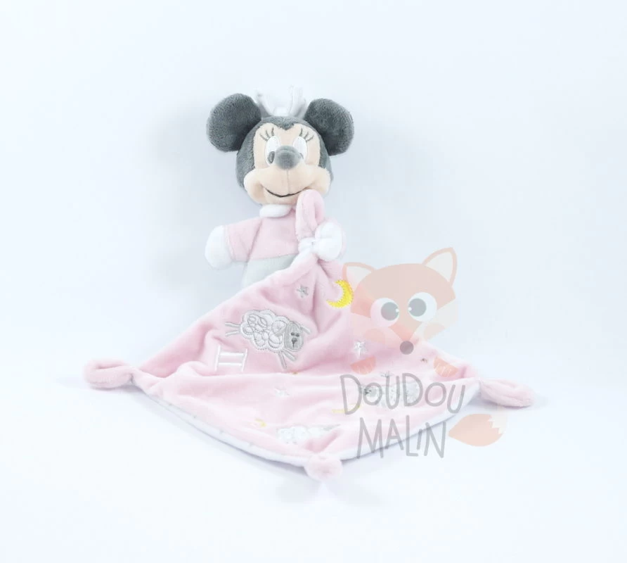 Disney Minnie La Souris Doudou Mouchoir Rose Blanc Mouton 1 Disney Minnie La Souris Doudou Mouchoir Rose Blanc Mouton
