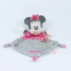 Disney Minnie La Souris Doudou Plat Gris Rise