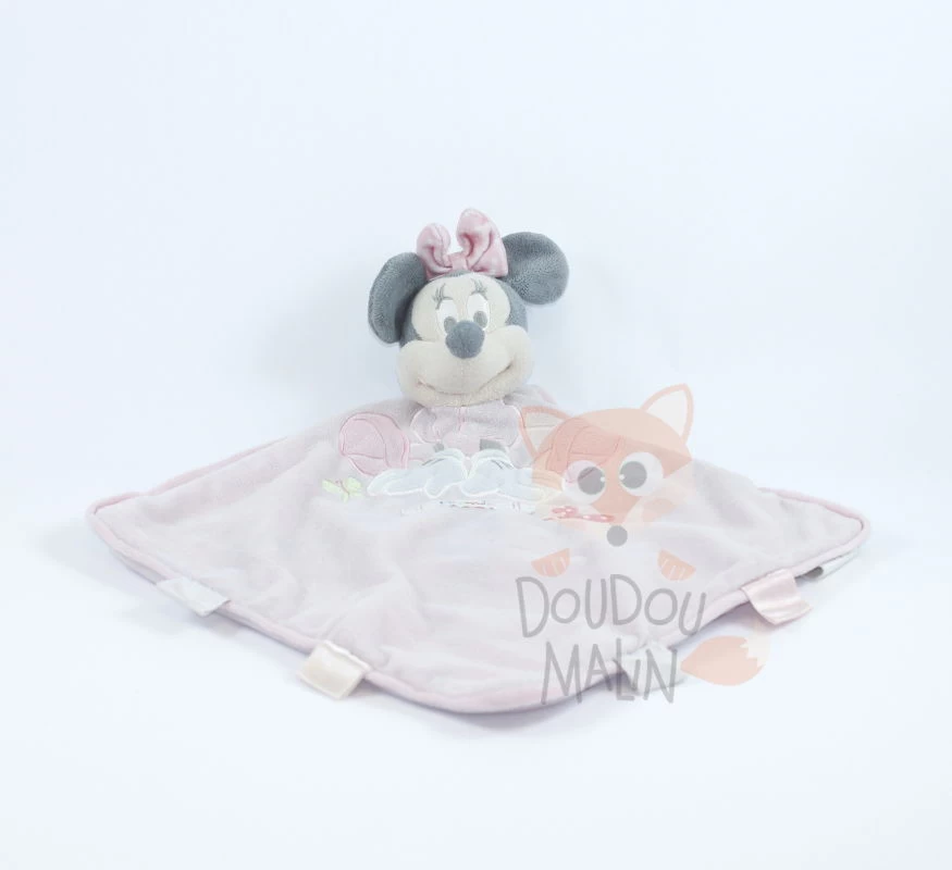 Disney Minnie La Souris Doudou Plat Rose Papillon 1 Disney Minnie La Souris Doudou Plat Rose Papillon