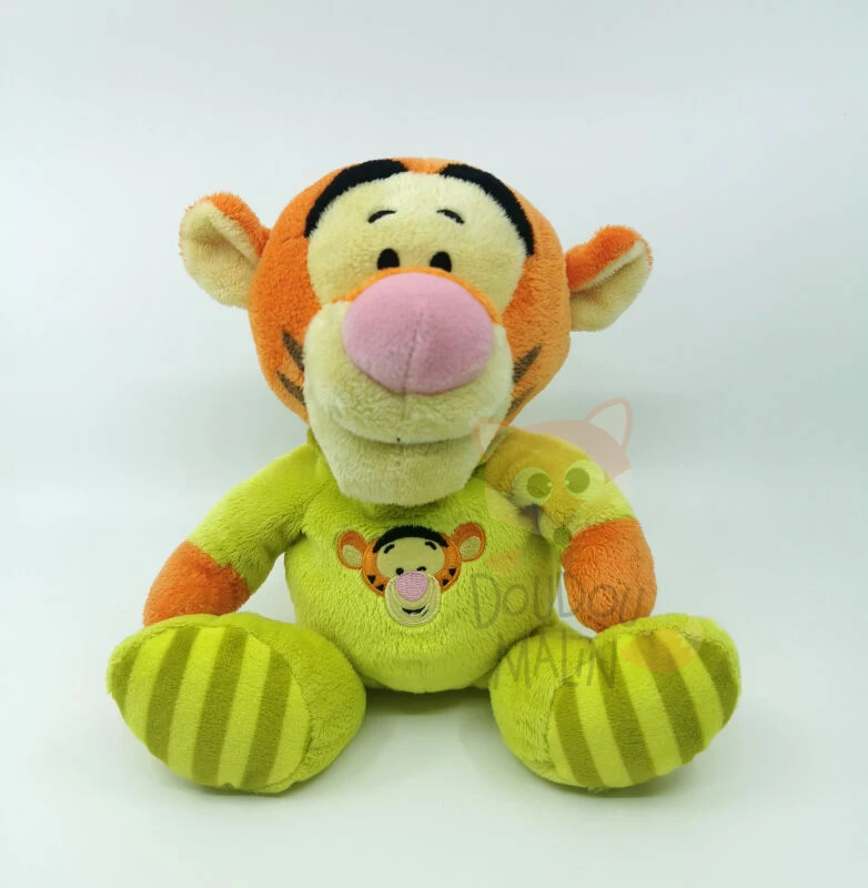 Disney - Tigrou Le Tigre - Peluche Pyjama Vert 22 Cm 1 Disney - Tigrou Le Tigre - Peluche Pyjama Vert 22 Cm