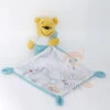 Disney - Winnie L'ourson - Doudou Mouchoir Blanc Bleu 25 Cm