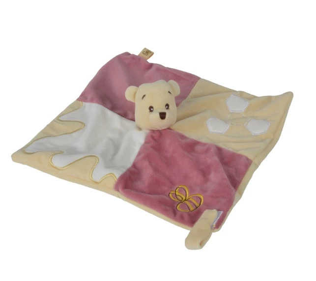 Disney Winnie L'ourson Floppy Doudou Plat Jaune Rouge 2 Disney Winnie L'ourson Floppy Doudou Plat Jaune Rouge – Image 2