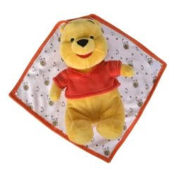 Disney Winnie L'ourson Peluche Dans Sa Couverture Jaune 25 Cm