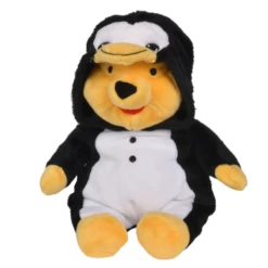 Disney Winnie L'ourson Peluche Déguisé En Pingouin Noir Blanc 30 Cm