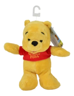 Disney Winnie L'ourson Mini Peluche Jaune Rouge 20 Cm