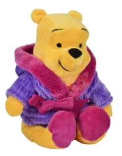Disney Winnie L'ourson Peluche Peignoir Violet 25 Cm